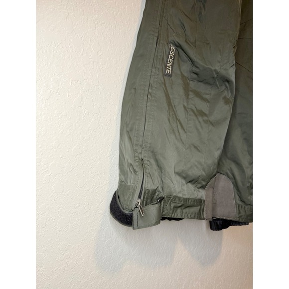 Descente Ski Snow Pants Olive Green Adjustable Waist Zip Pockets Mens - Picture 5 of 7